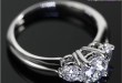 Trois Brillant Diamond Engagement Ring