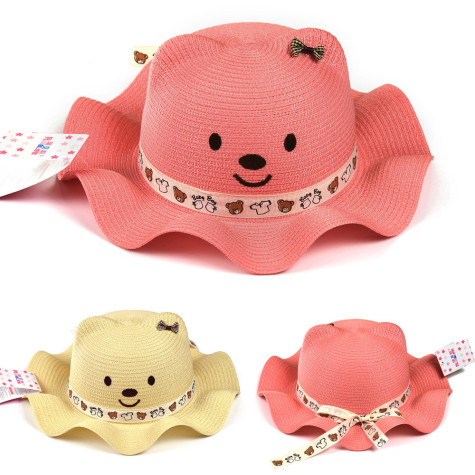 Han-edition-spring-summer-2013-free-shipping-day-children-hat-trendy-cartoon-cute-teddy-bear-sun