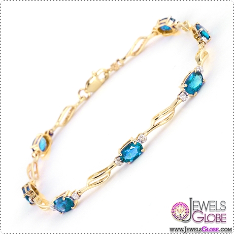 Blue Topaz Tennis Bracelet