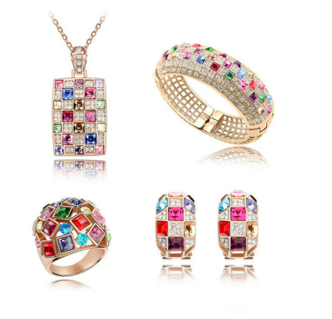 Best-Gift-Luxurious-Queen-Crystal-18-K-font-b-Gold-b-font-Plated-Jewelry-Set-Fit