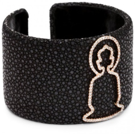 Borgioni Rose Gold Buddha Stingray Cuff Bracelet