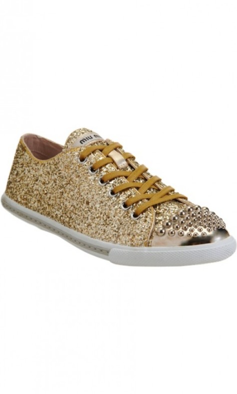 MiuMiu golden shoes4