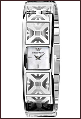 armani ladies watch stainless steel bracelet