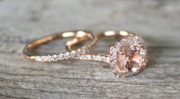 30 Elegant Design Of Engagement Rings In Rose Gold