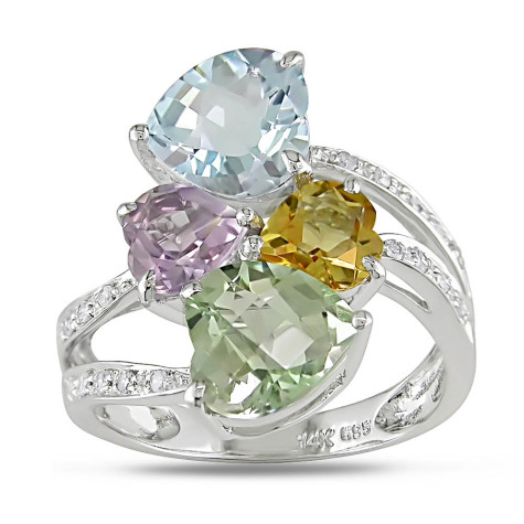 long Miadora-10k-White-Gold-Gemstone-and-1-10ct-TDW-Diamond-Ring-I-J-I1-I2-1