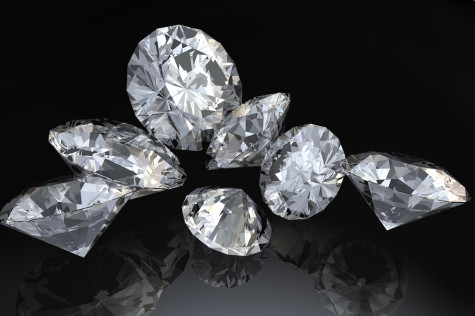 Seven loose diamonds