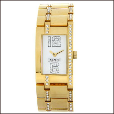 women Watches has golden frames