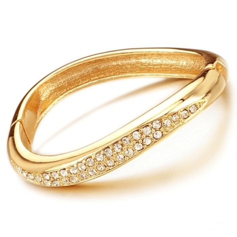 yellow gold diamonds female bracelet